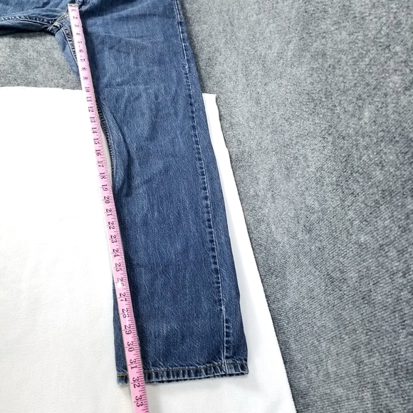 Levi's 514 Men's Jeans Slim straight-Droit Denim Blue size 34×32 - Picture 4 of 9